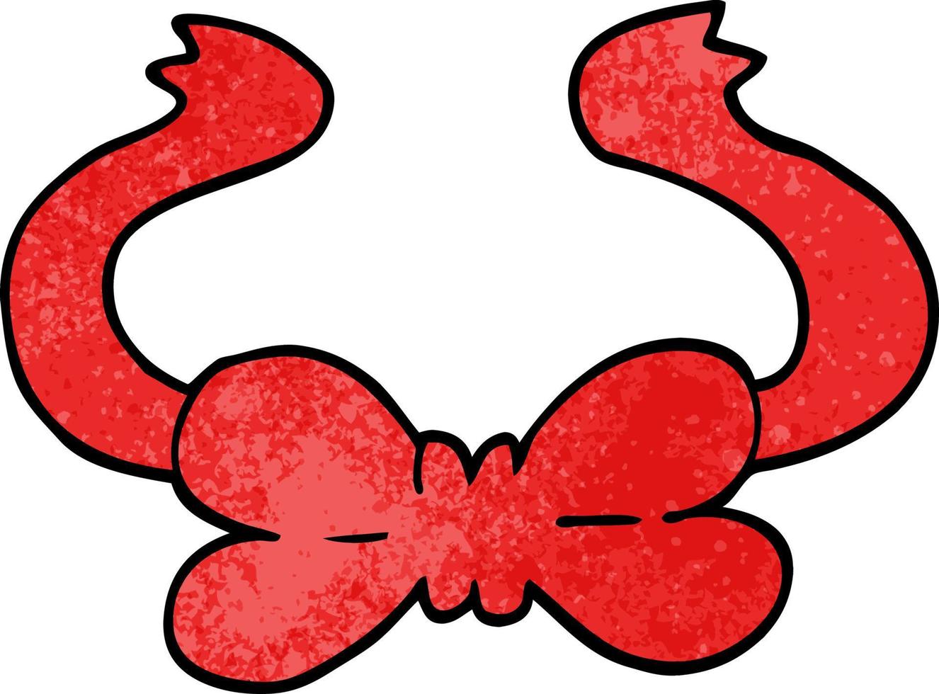 cartoon doodle bow tie vector
