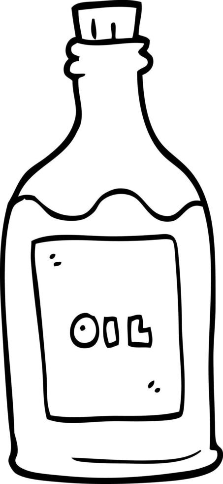 line drawing cartoon olive oil vector