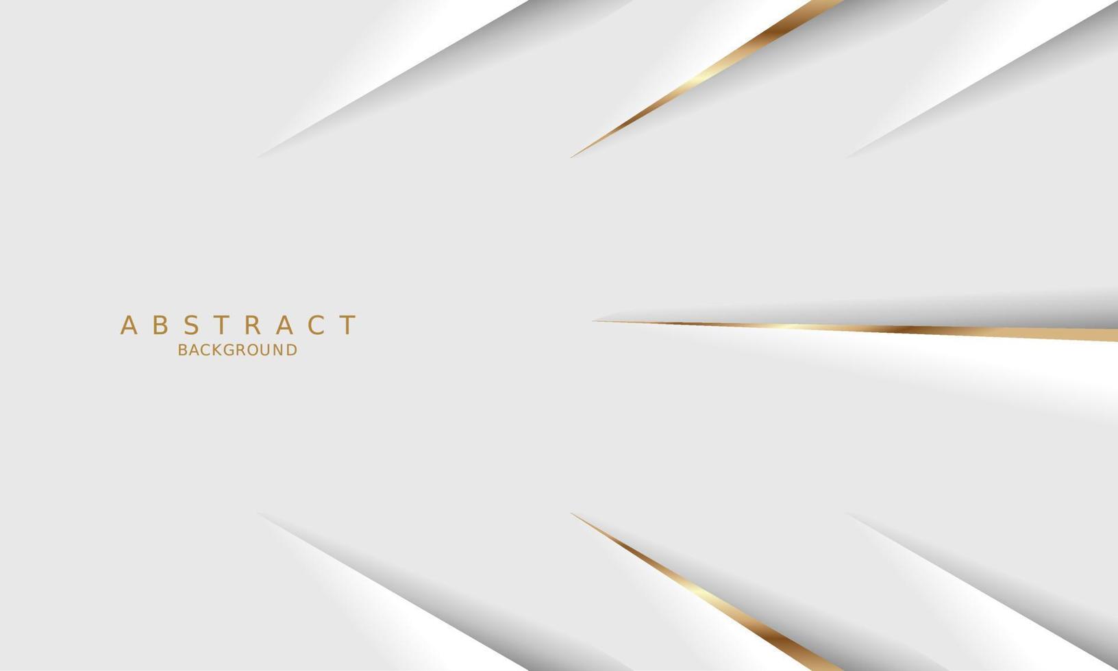 white luxury premium background and gold line. vector