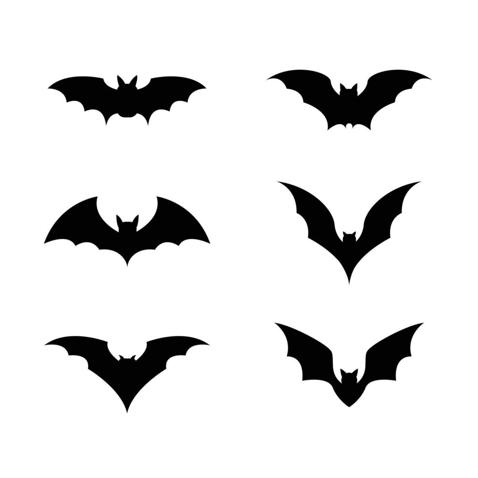 Bat vector icon template design