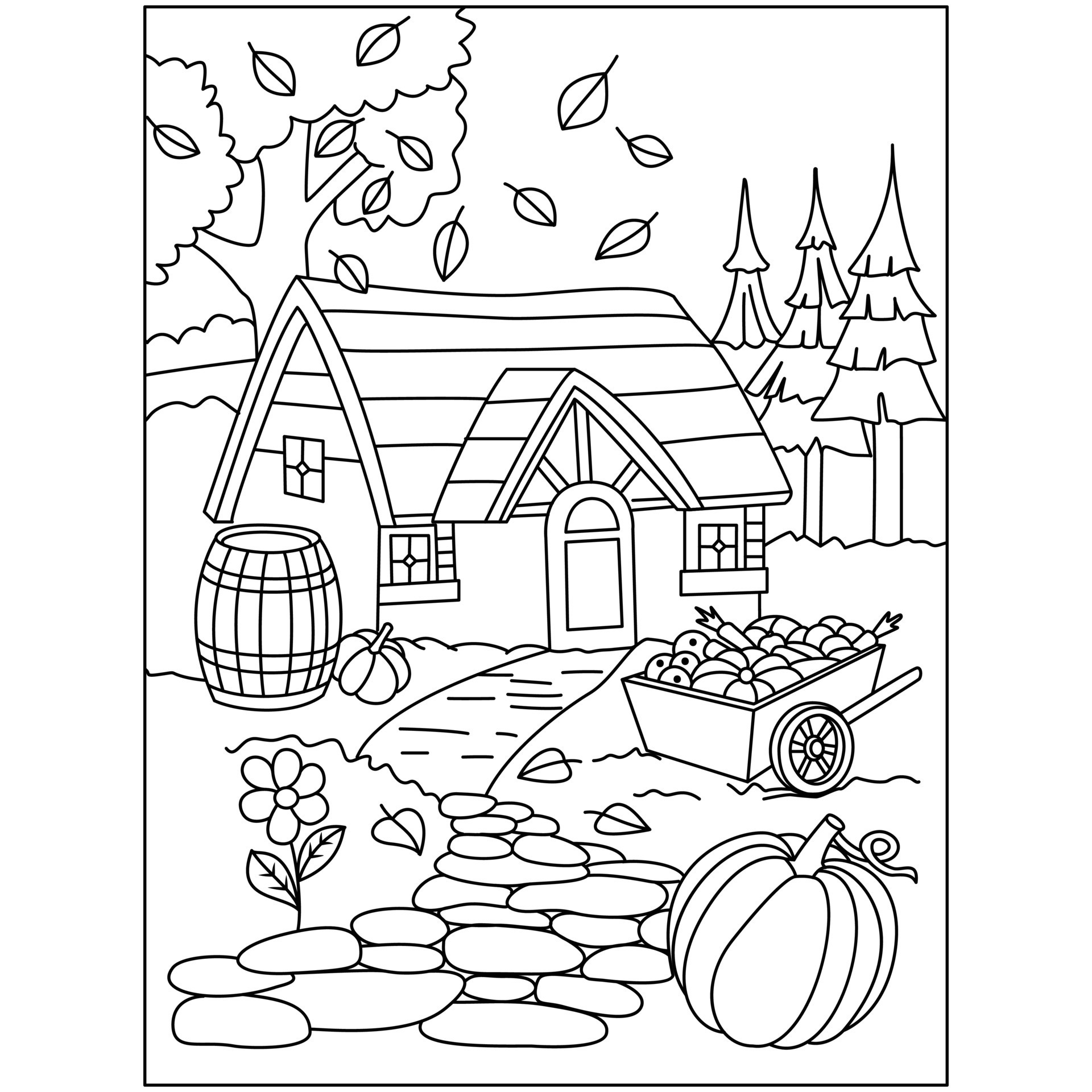 10 Fall Coloring Pages for a Cozy Season