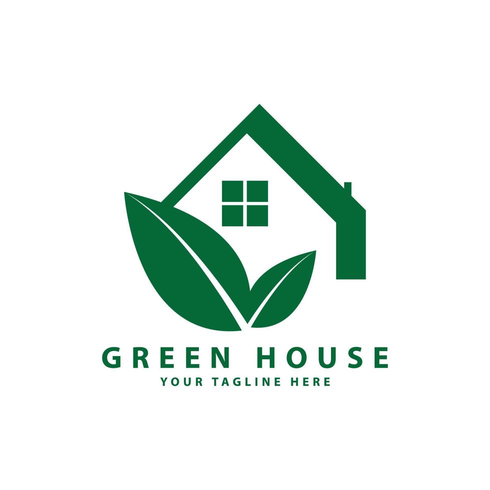 green house logo vector