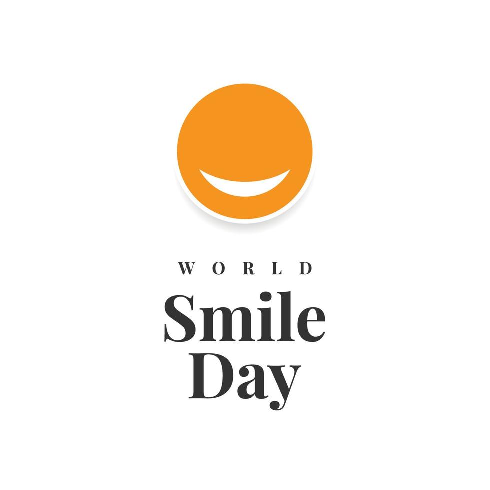 World smile day illustration template design vector