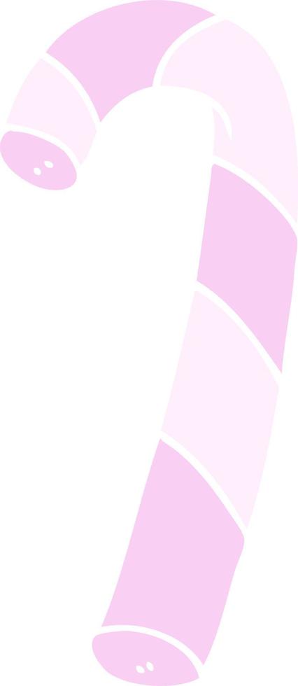 cartoon doodle pink candy canes vector