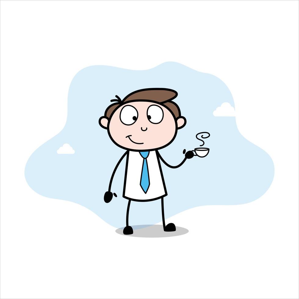 young businessman cartoon character asset vector