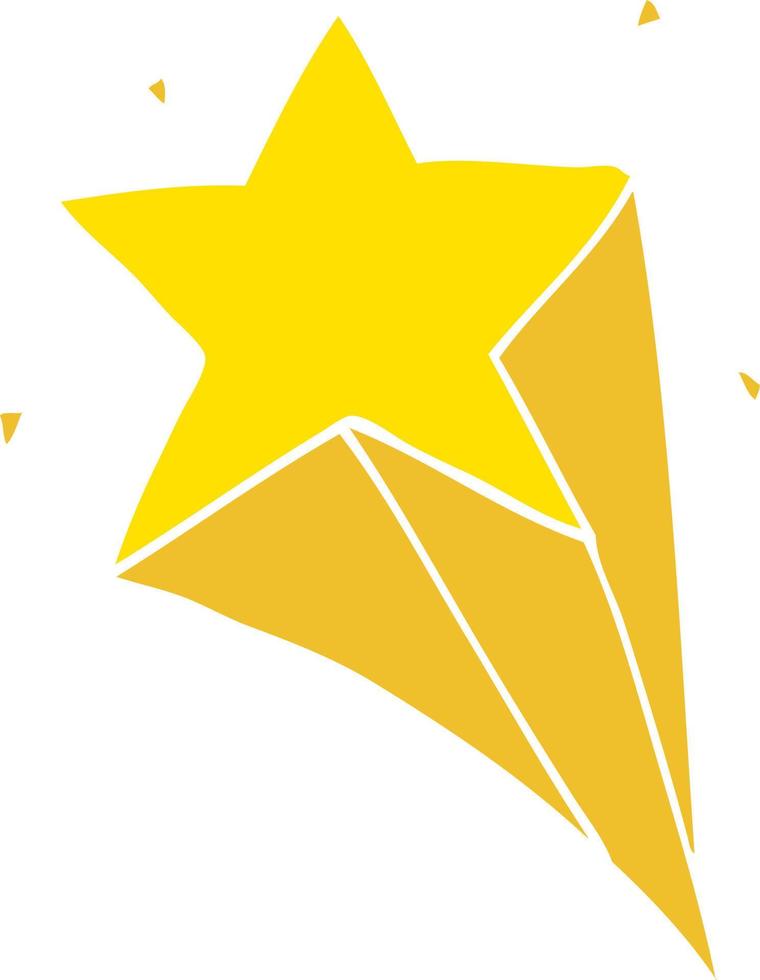 flat color style cartoon star vector