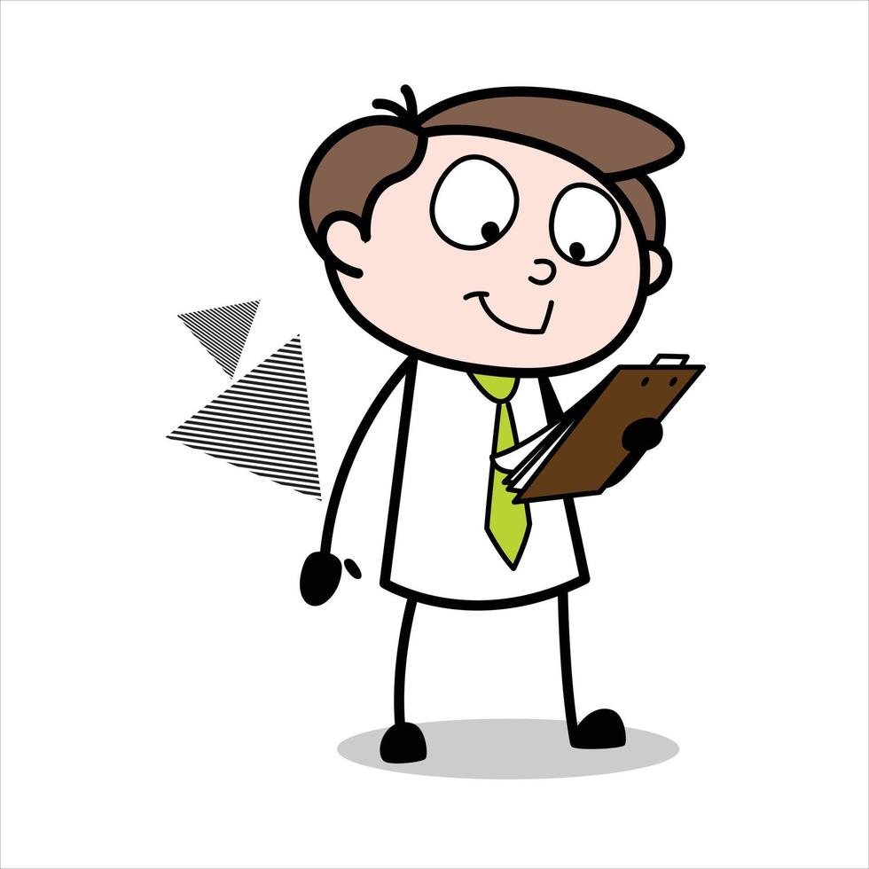 activo de personaje de dibujos animados de joven empresario vector