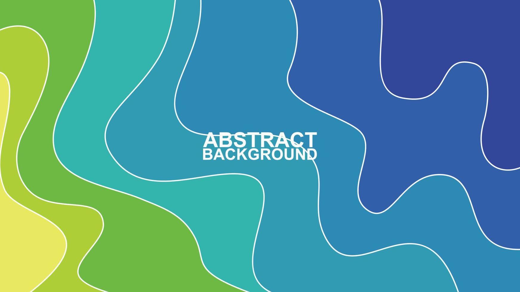 abstract wavy yellow green and blue with white line background vector illustration EPS10