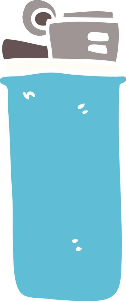 cartoon doodle disposable lighter vector