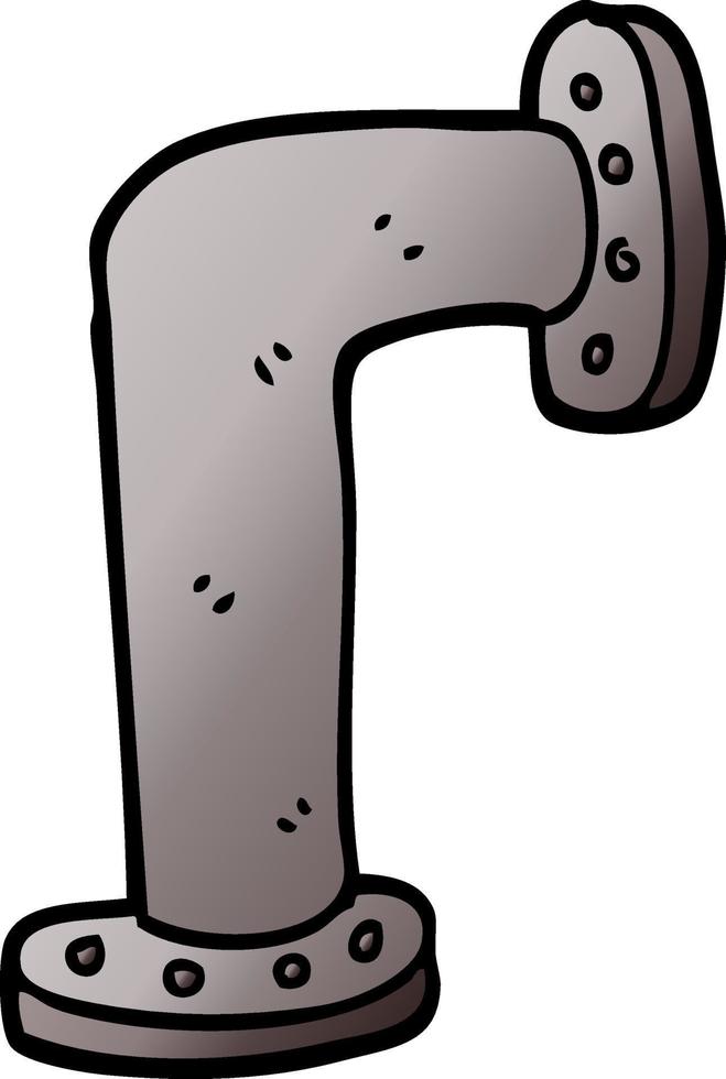 cartoon doodle water pipe vector