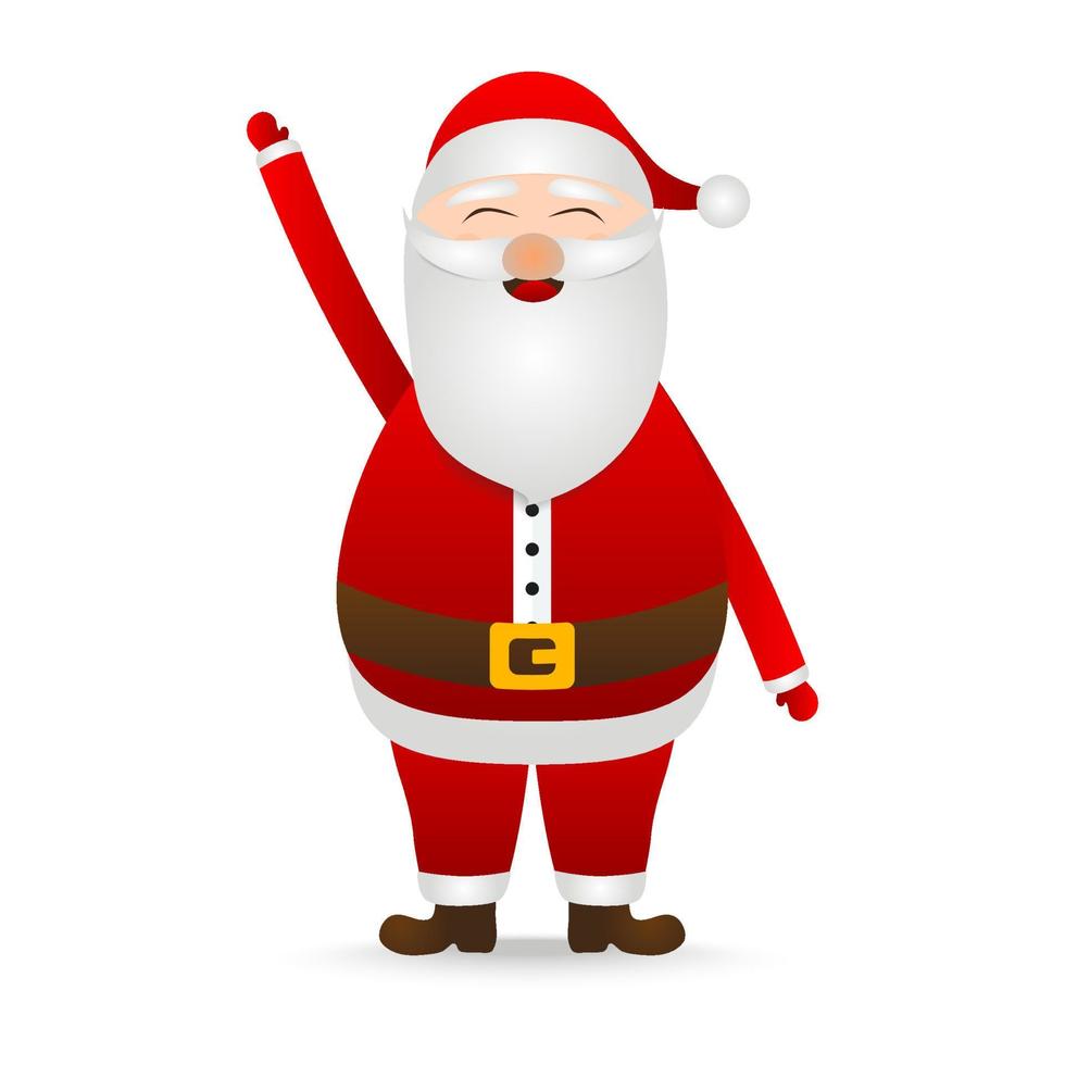 Santa Claus standing on a white background vector