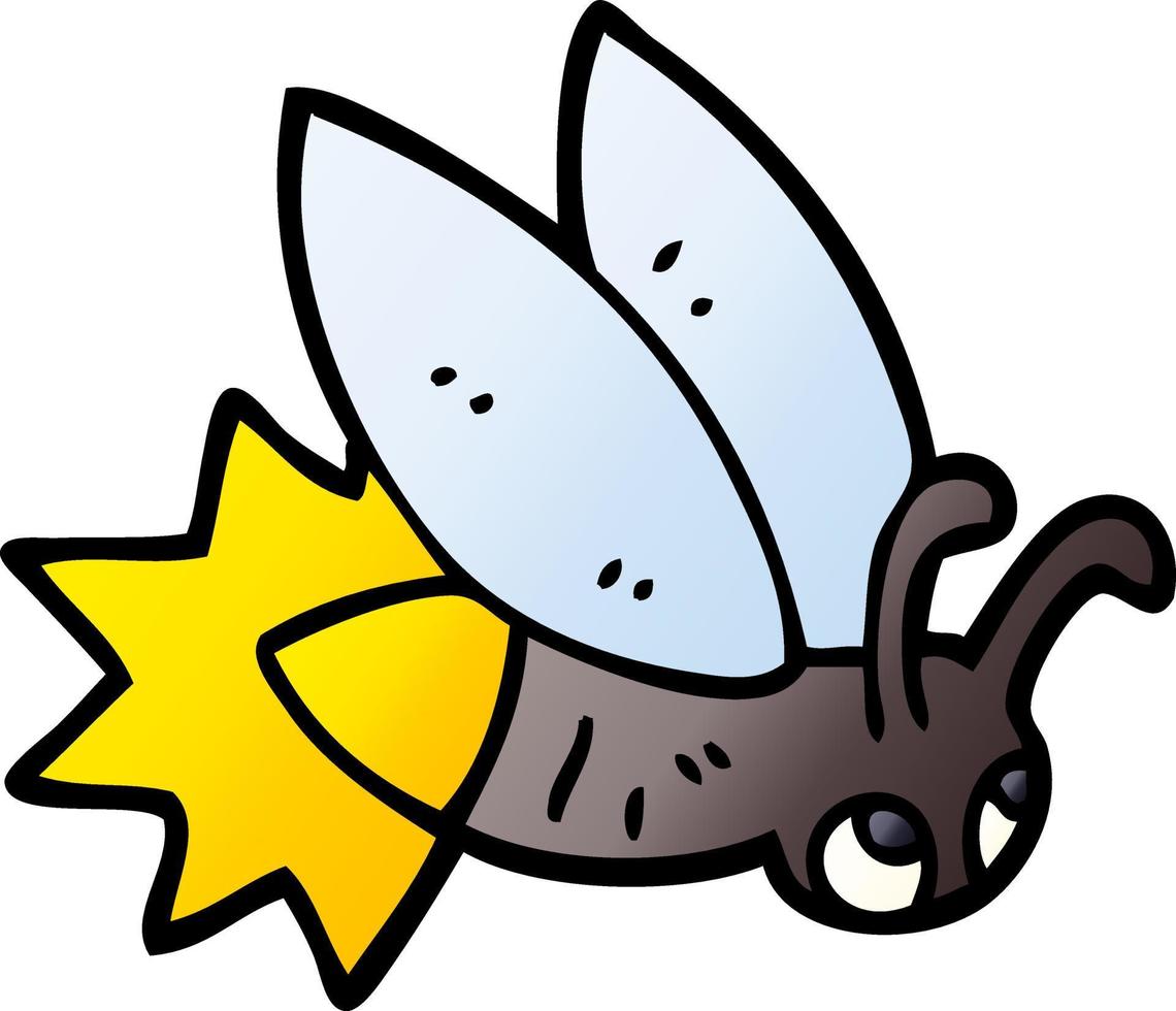 cartoon doodle firefly vector
