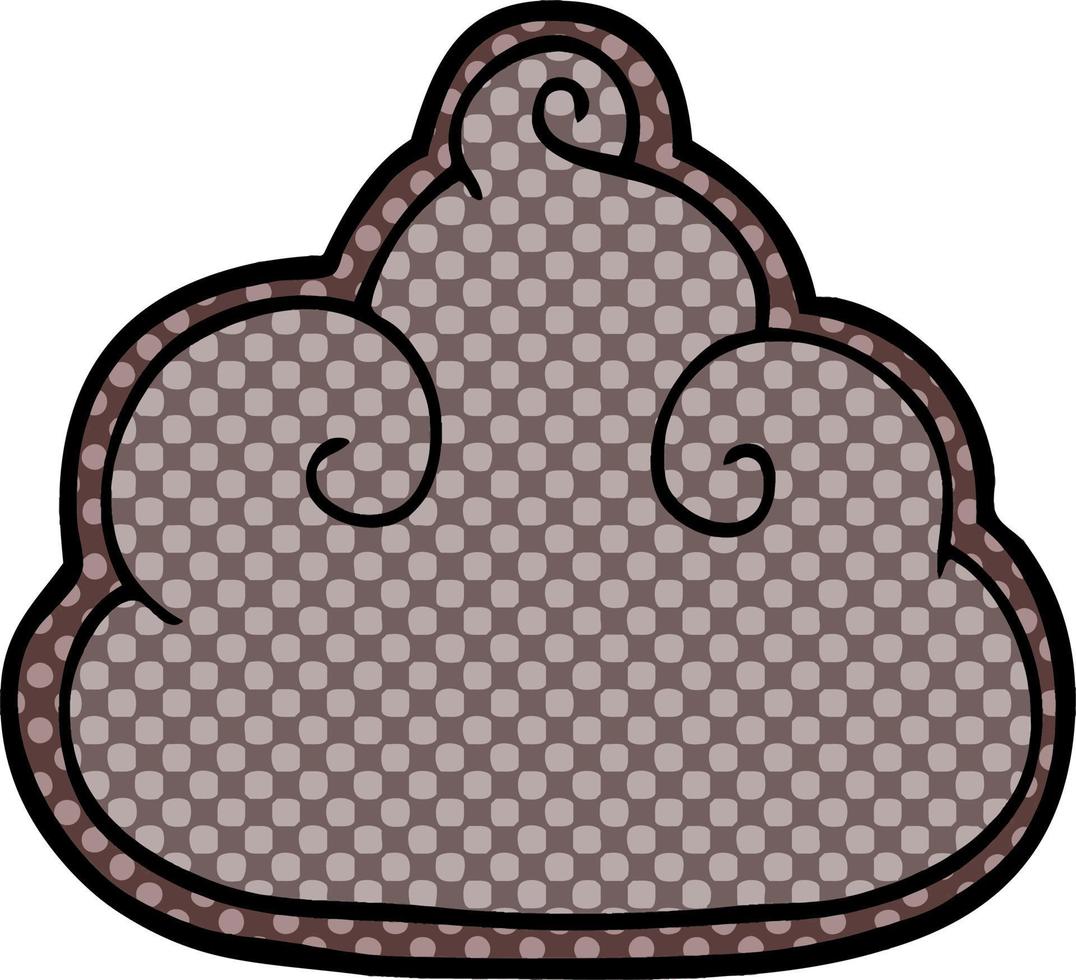 cartoon doodle storm cloud vector