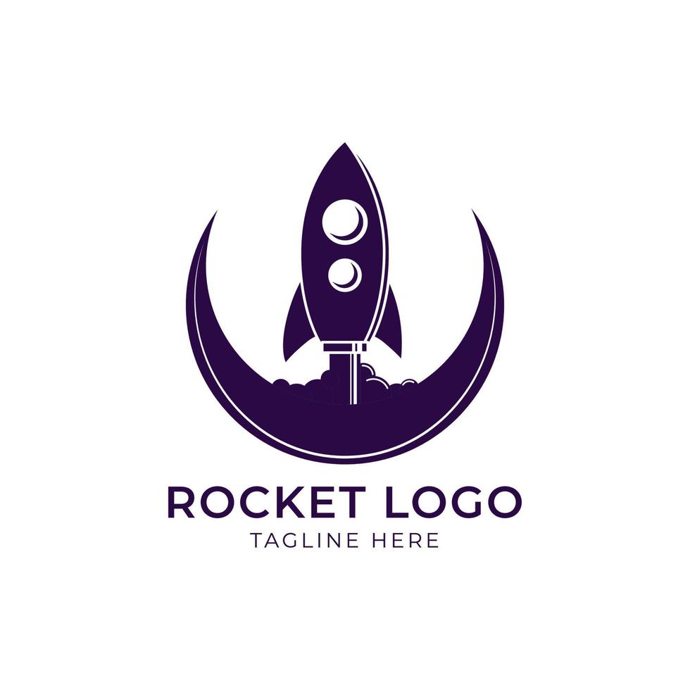 rocket logo design for company or any purpose vector