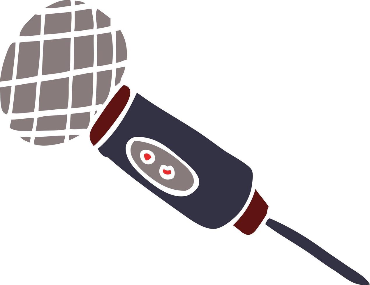 cartoon doodle microphone vector