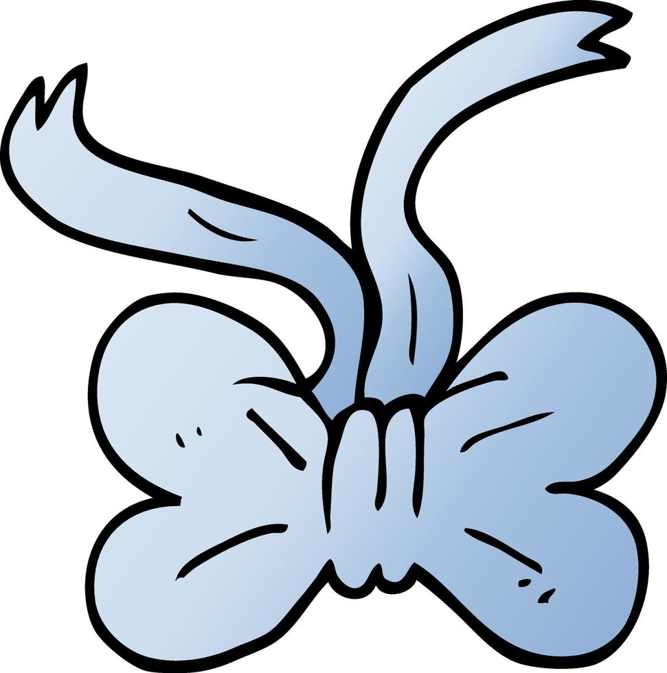 cartoon doodle bow tie vector