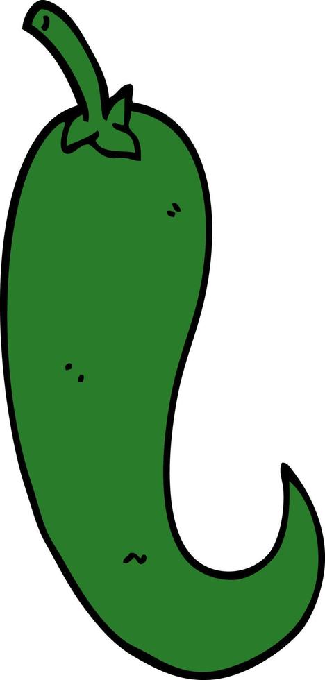 cartoon doodle chilli pepper vector