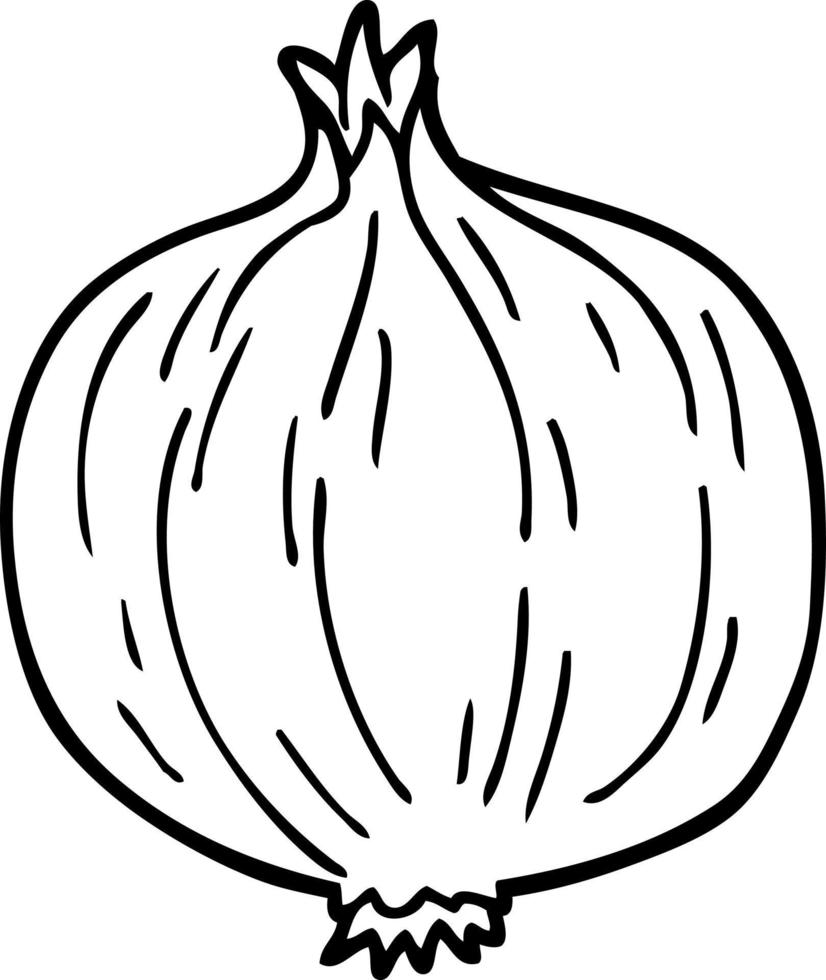line drawing cartoon onion 12149697 Vector Art at Vecteezy