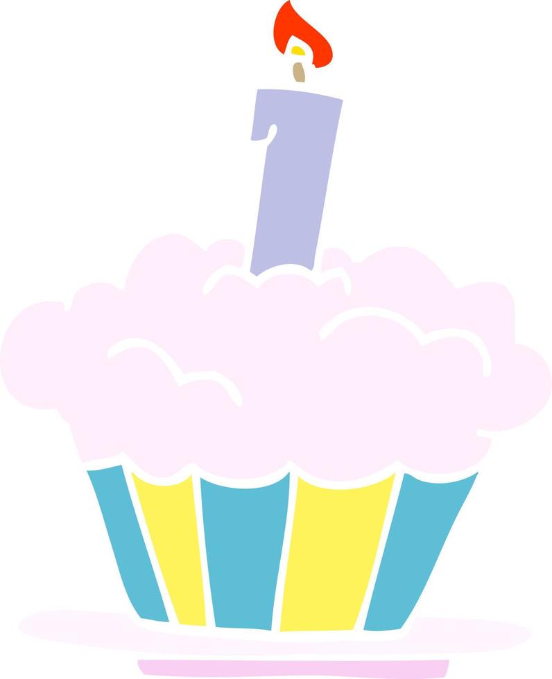 cartoon doodle birthday cake vector
