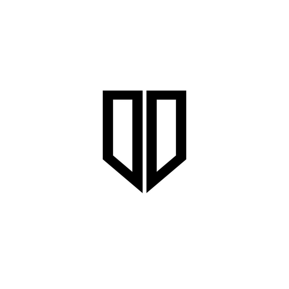 DO letter logo design with white background in illustrator. Vector logo, calligraphy designs for logo, Poster, Invitation, etc.