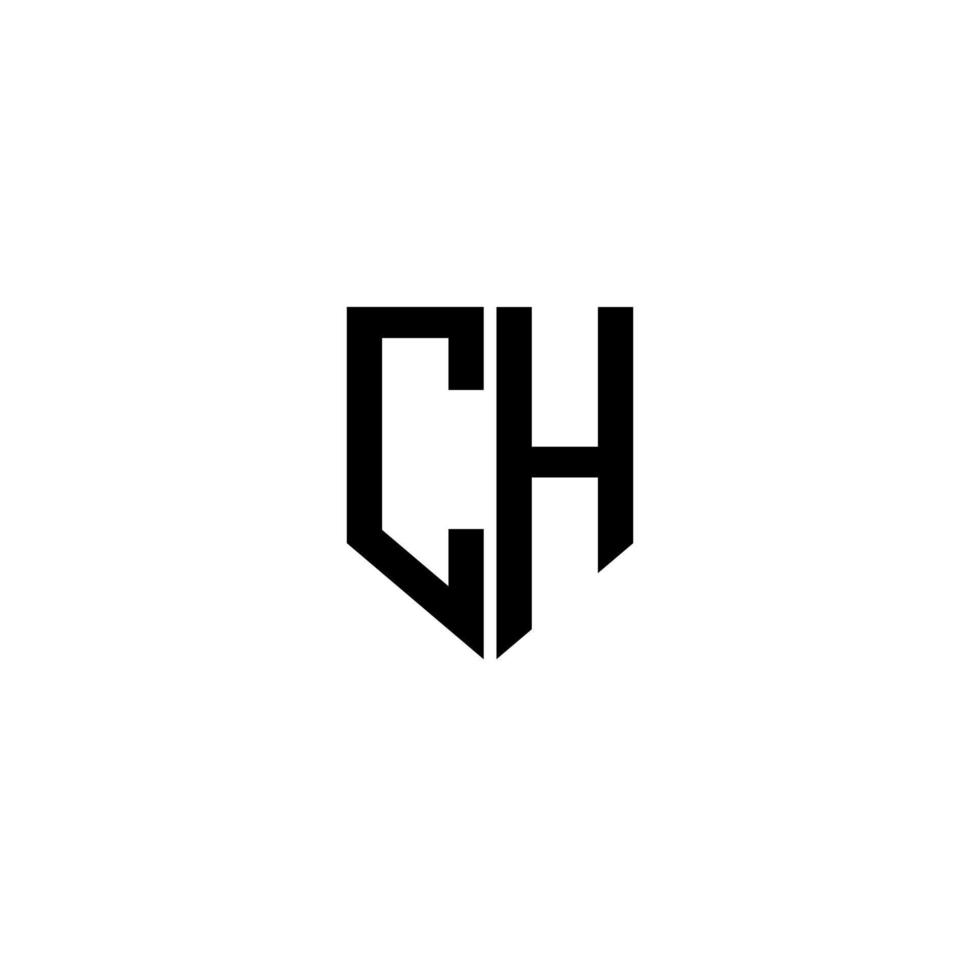 diseño de logotipo de letra ch con fondo blanco en illustrator. logotipo vectorial, diseños de caligrafía para logotipo, afiche, invitación, etc. vector