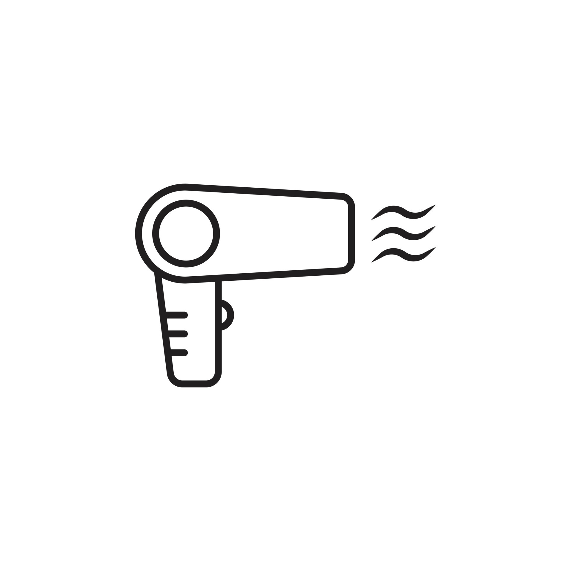 eps10 black vector Hair dryer or blower line icon isolated on white background. blow drying appliance outline symbol in a simple flat trendy modern style for your website design, logo, and mobile eps10 black vector Hair dryer or blower line icon isolated on white background. blow drying appliance outline symbol in a simple flat trendy modern style for your website design, logo, and mobile