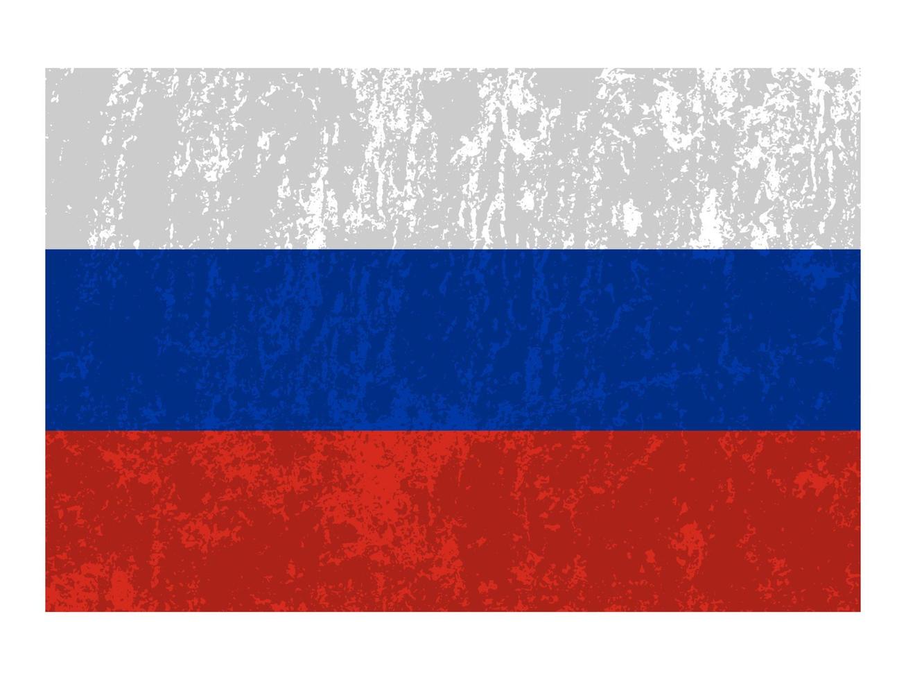 bandera de rusia, colores oficiales y proporción. ilustración vectorial vector