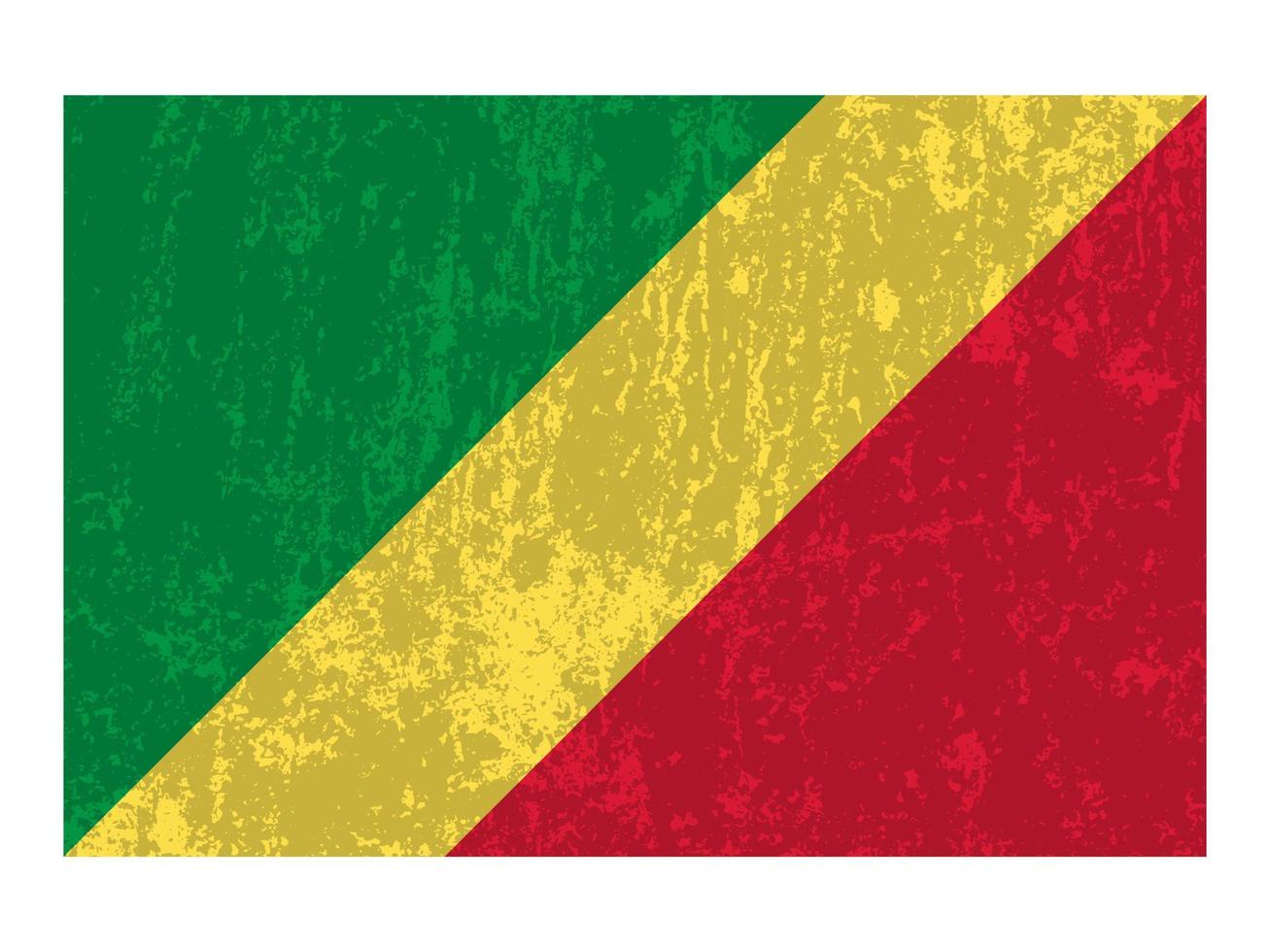 Republic of the Congo flag, official colors and proportion. Vector illustration.