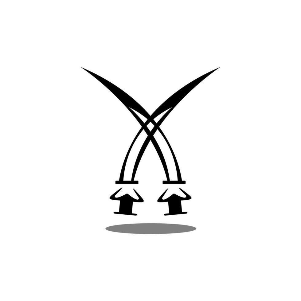 sword vector illustration image icon symbol