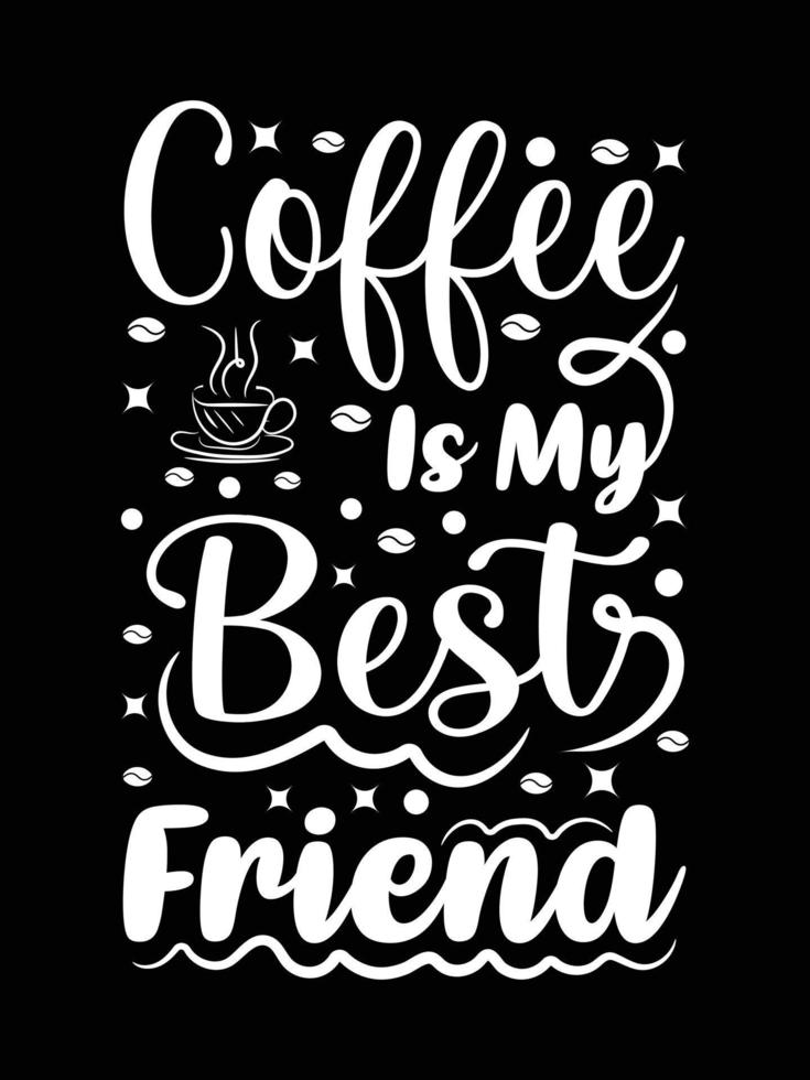 Coffee creative new typography t shirt design vector