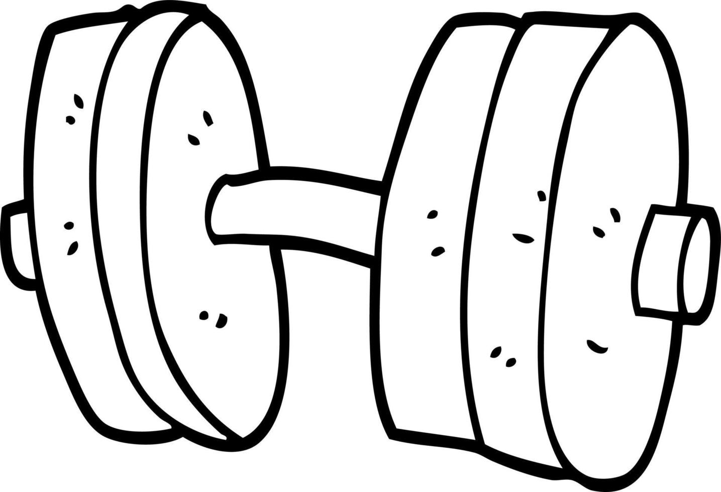 line drawing cartoon weights 12150504 Vector Art at Vecteezy