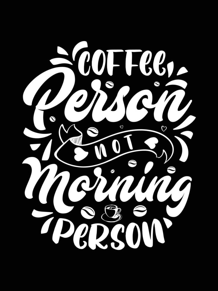 Coffee creative new typography t shirt design vector