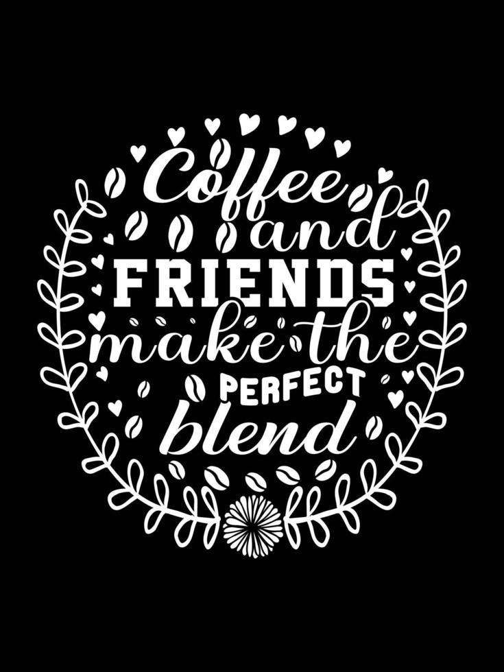 Coffee creative new typography t shirt design vector