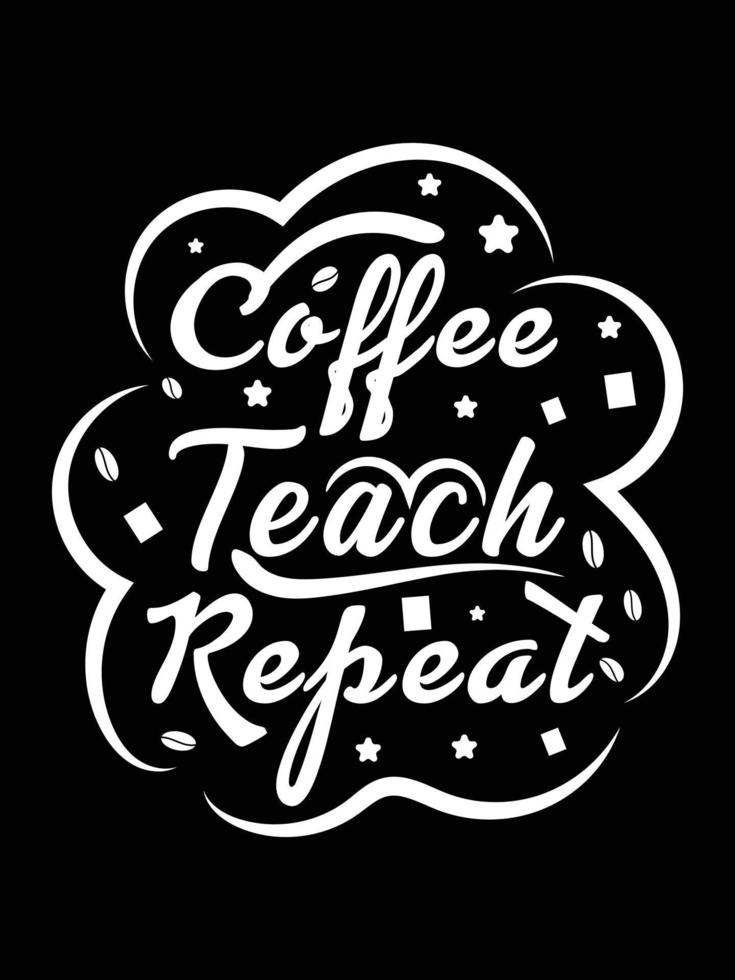 Coffee creative new typography t shirt design vector