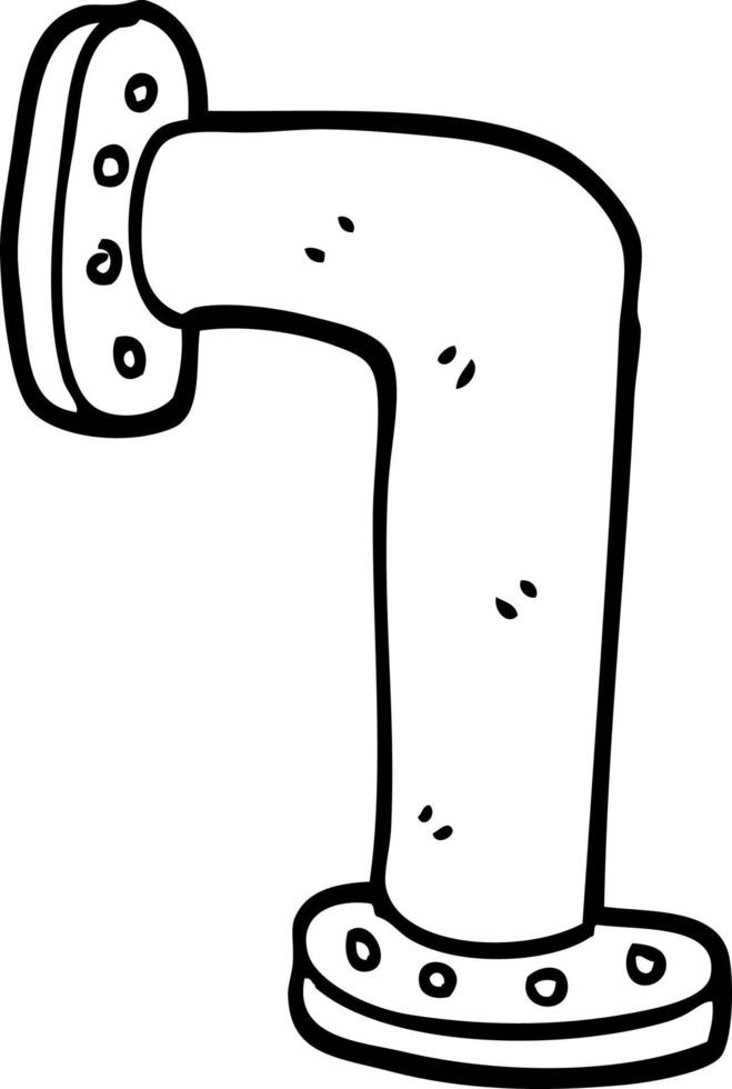 line drawing cartoon water pipe 12150666 Vector Art at Vecteezy