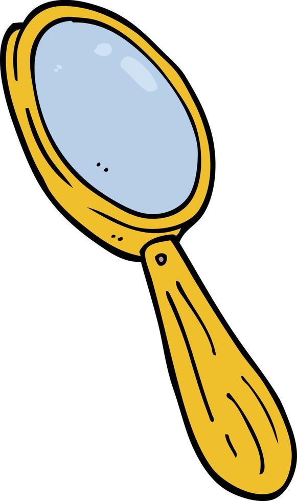 cartoon doodle magnifying glass vector