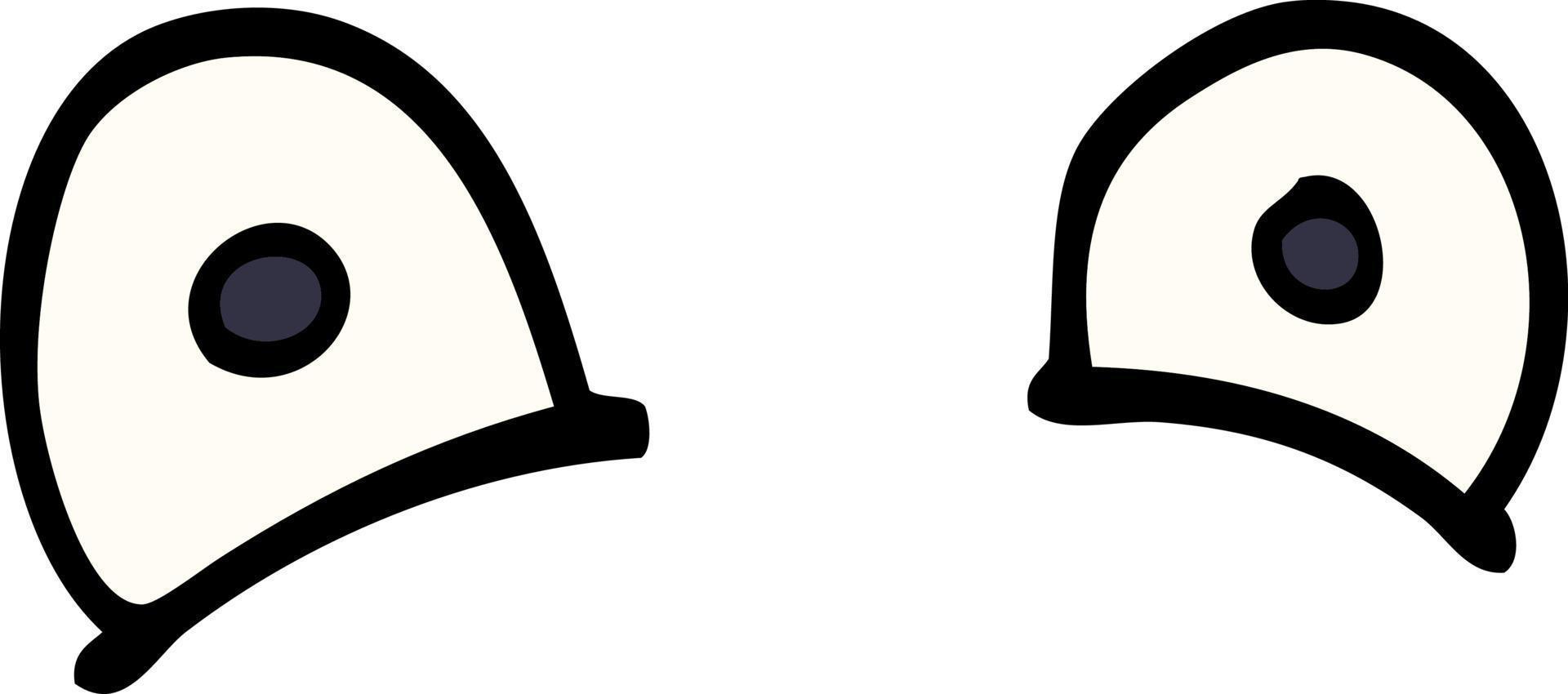 cartoon doodle staring eyes vector