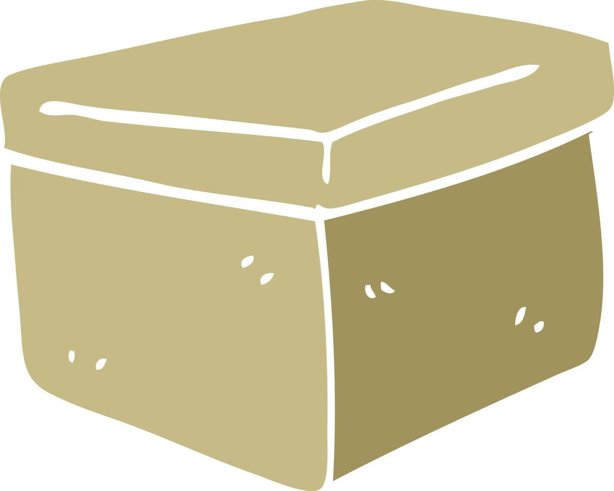 cartoon doodle filing box vector