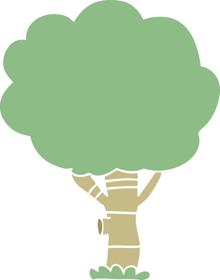 cartoon doodle tree vector