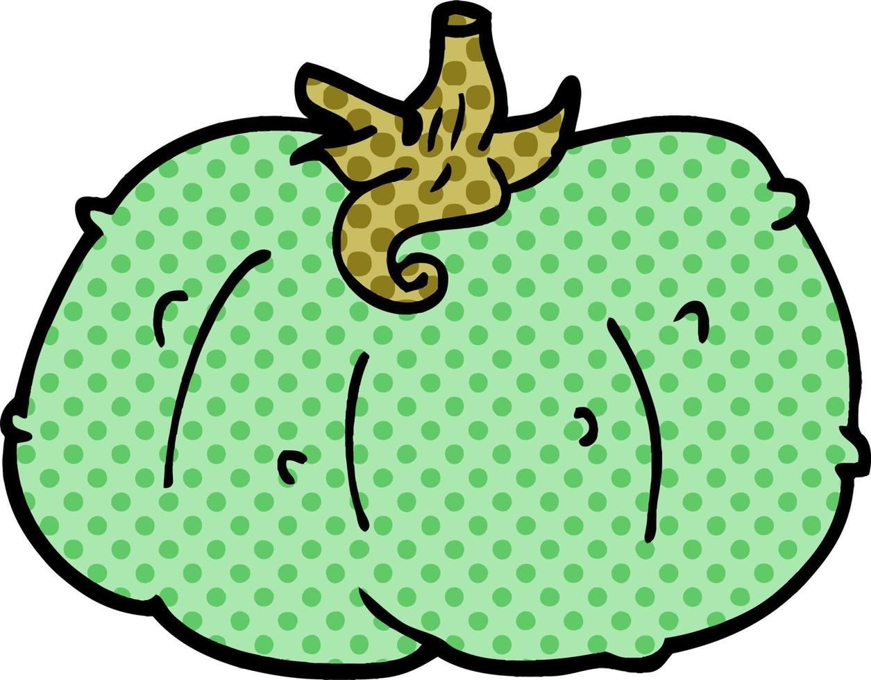 cartoon doodle winter squash vector