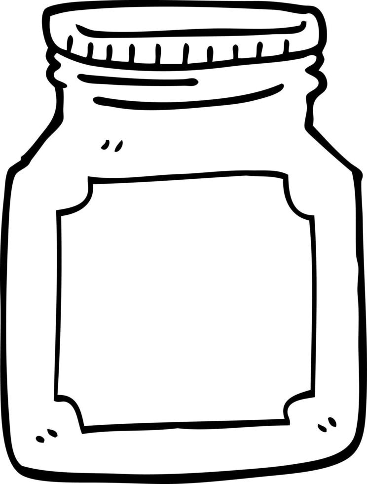 line drawing cartoon empty jar 12151271 Vector Art at Vecteezy
