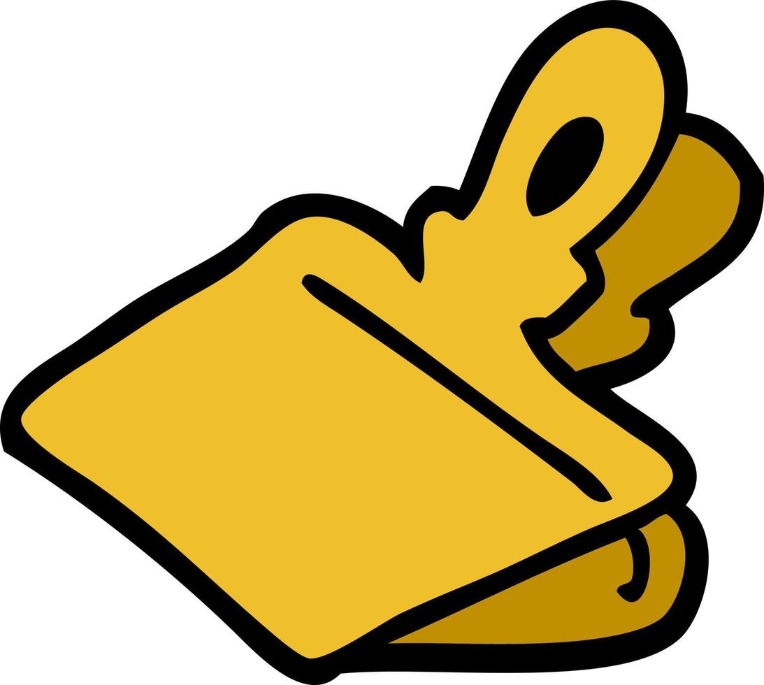 cartoon doodle paper clip vector