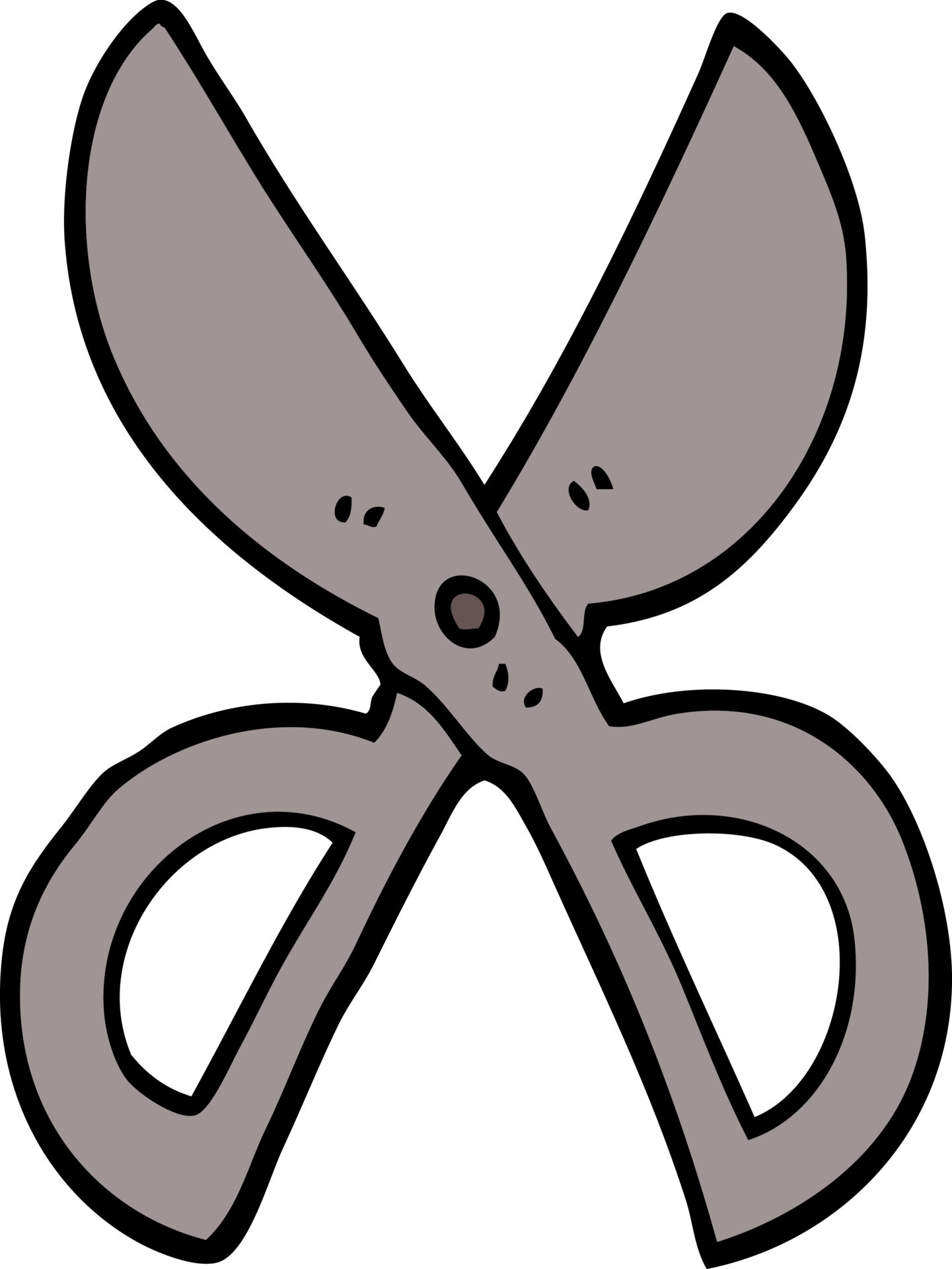 caricatura, garabato, tijera abierta 12151403 Vector en Vecteezy