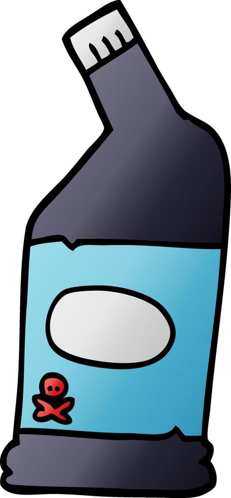 cartoon doodle bleach cleaner vector