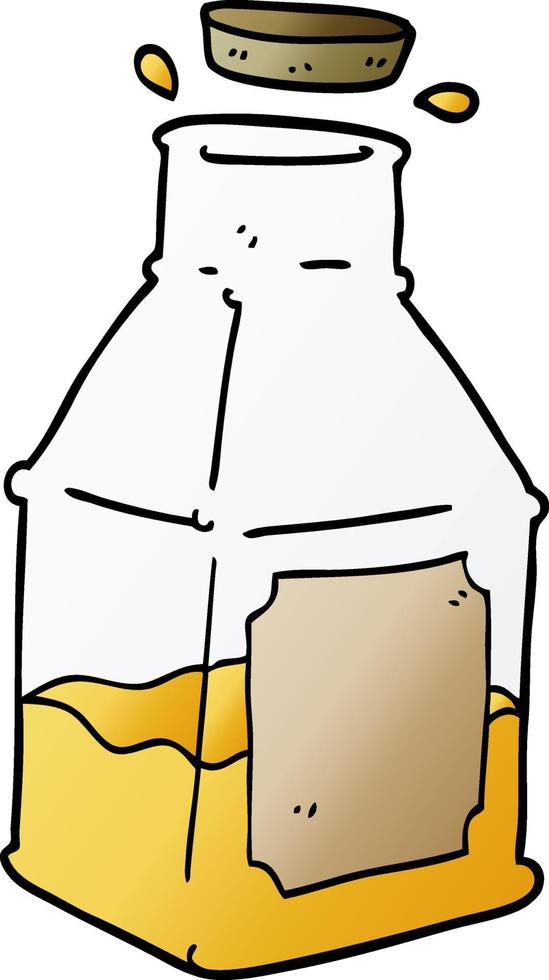 cartoon doodle drink in decanter vector