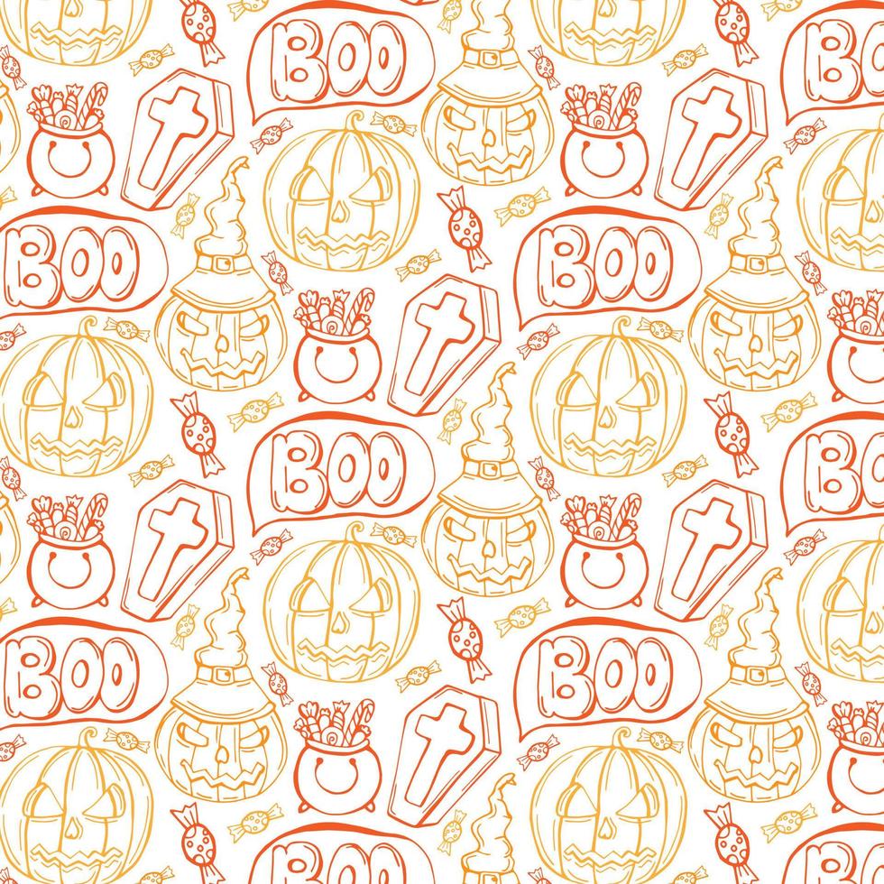 patrón de fondo de halloween vector