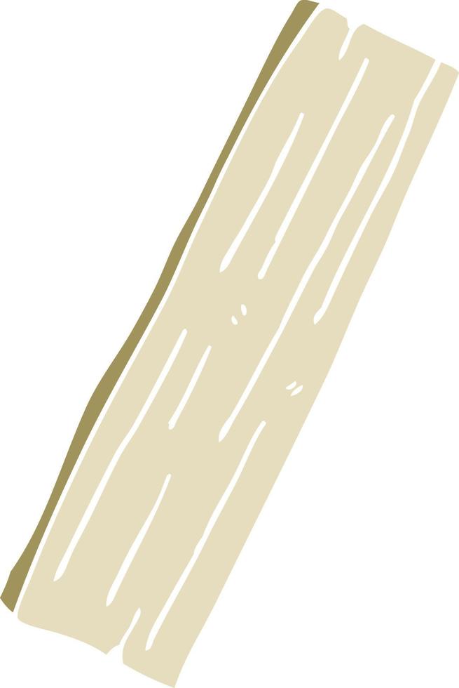 cartoon doodle plank of wood vector