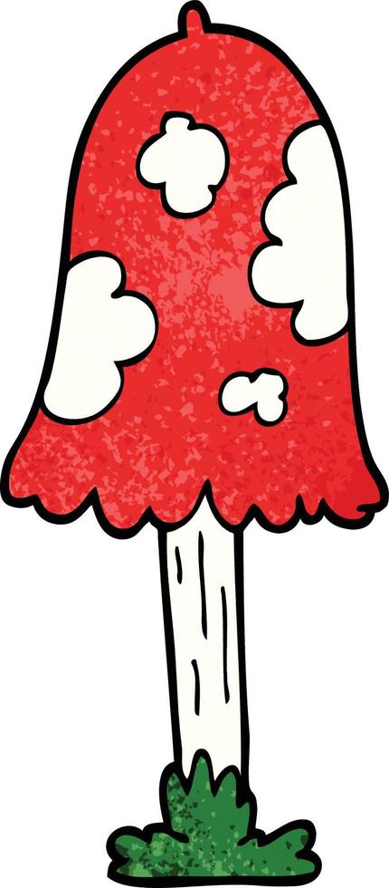 cartoon doodle mushroom vector