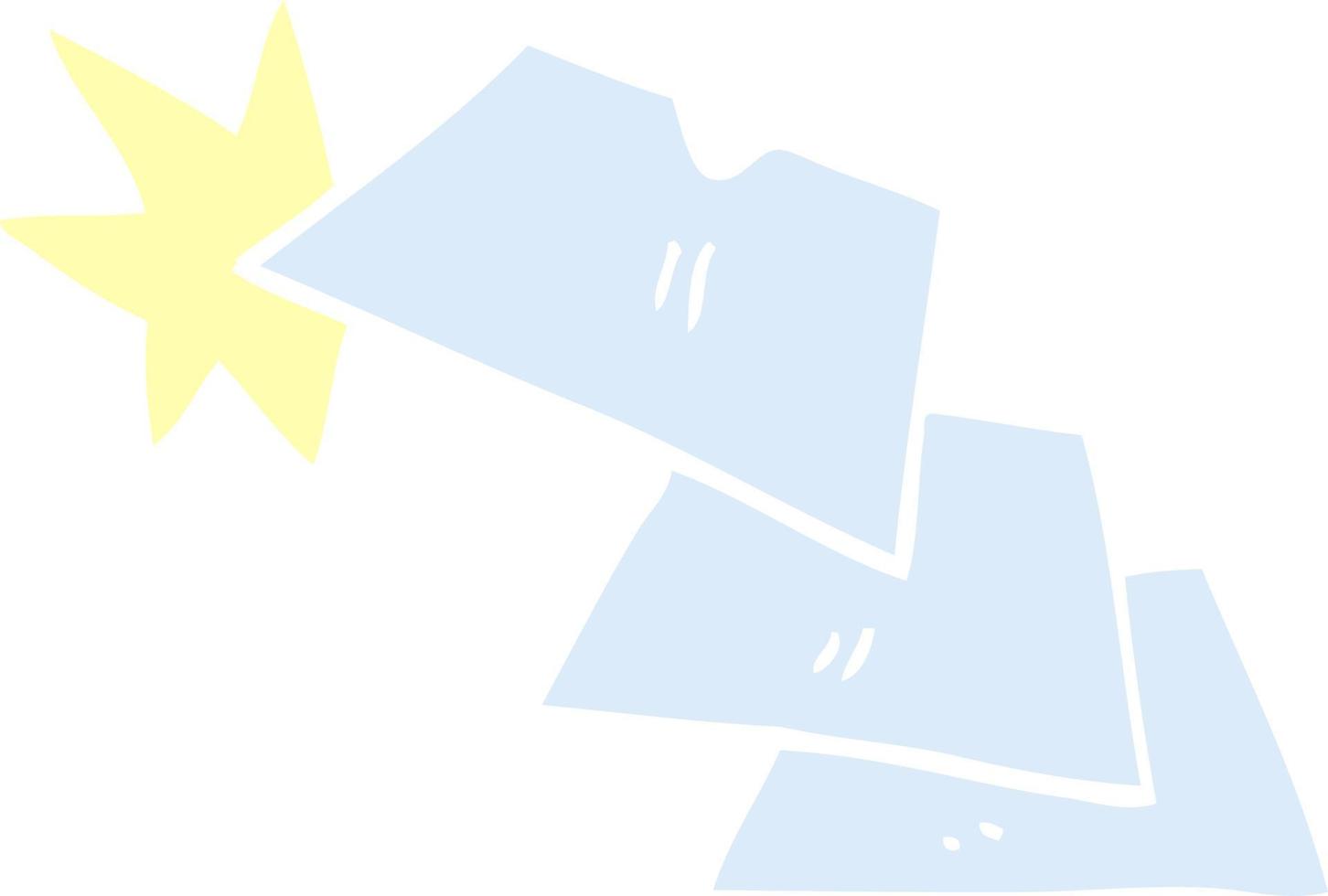 cartoon doodle shiny razorblades vector
