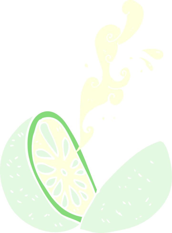 flat color illustration of a cartoon melon vector